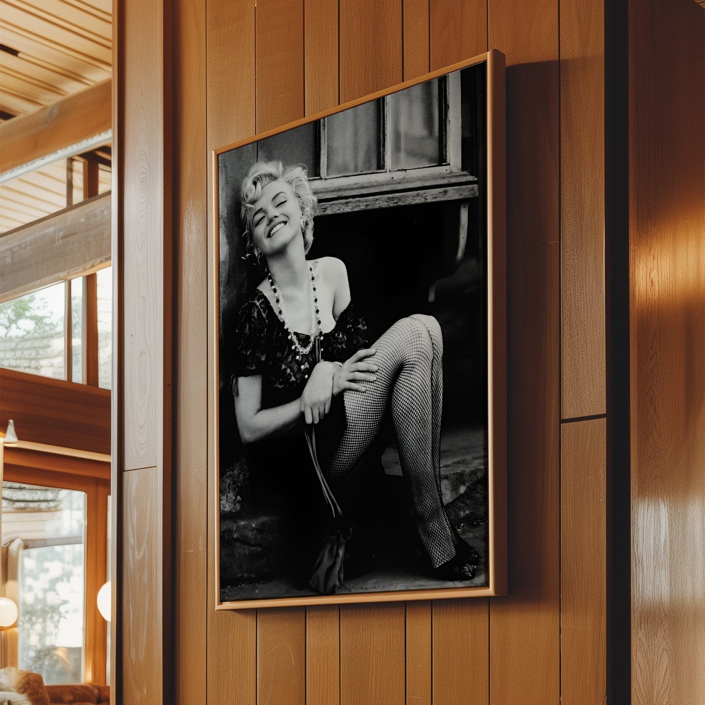 Marilyn Monroe in the Street Canvas Print, Vintage Hollywood Icon Wall Art Poster, Retro Celebrity Glam for Chic Urban Home Decor