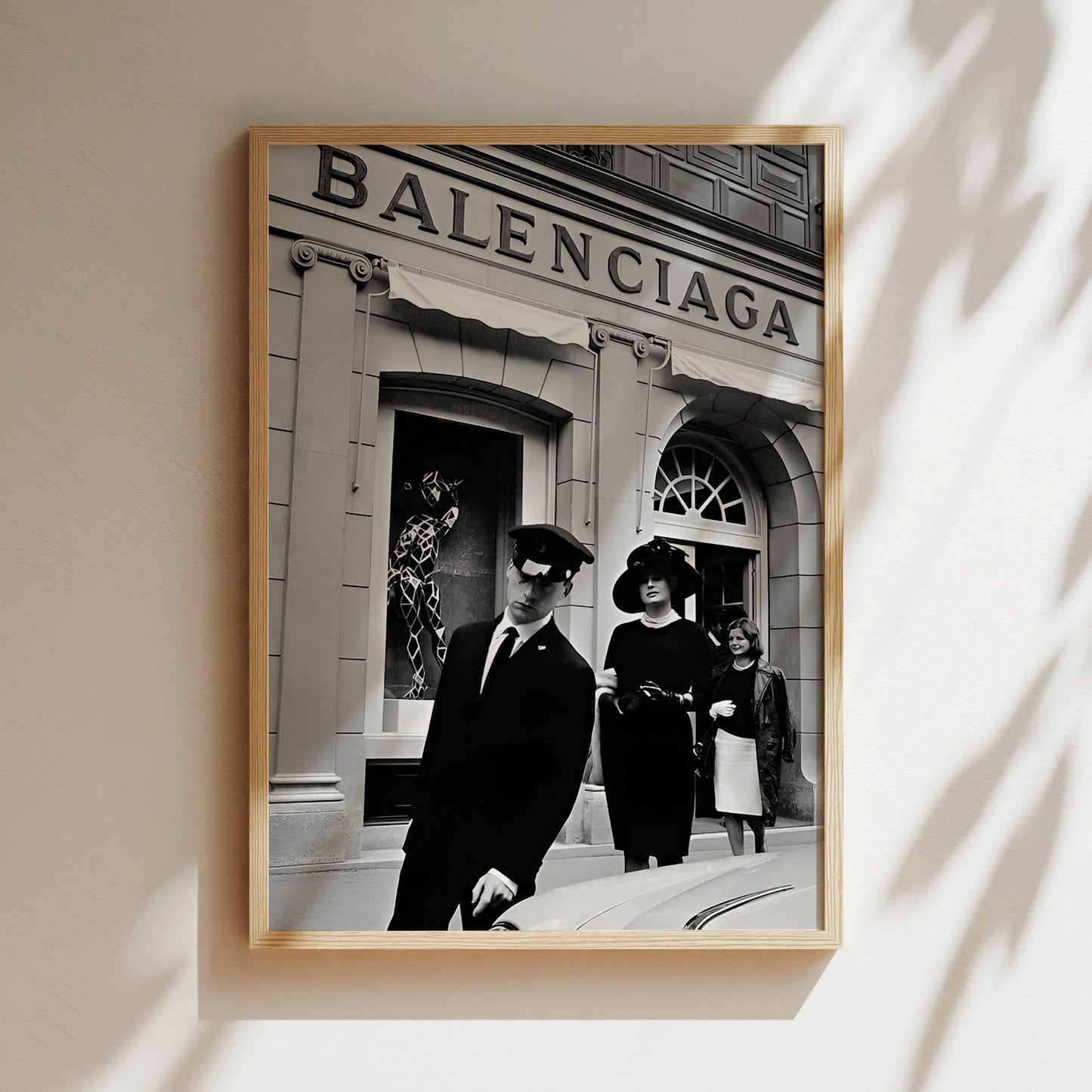 Balenciaga Fashion Wall Art - Designer Poster, Luxury Brand Print, Minimalist Decor, High Fashion Canvas, Chic Typography Sign