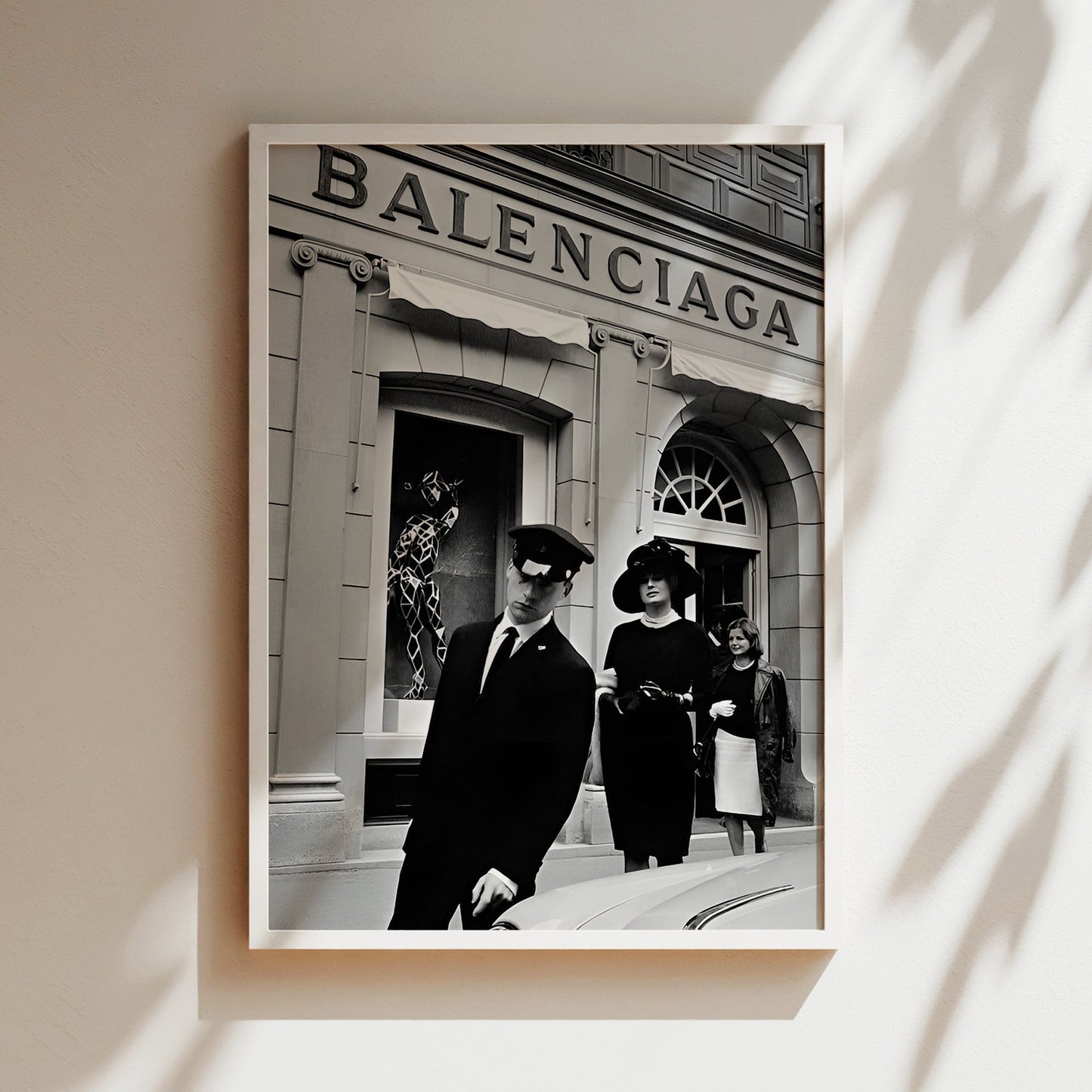 Balenciaga Fashion Wall Art - Designer Poster, Luxury Brand Print, Minimalist Decor, High Fashion Canvas, Chic Typography Sign
