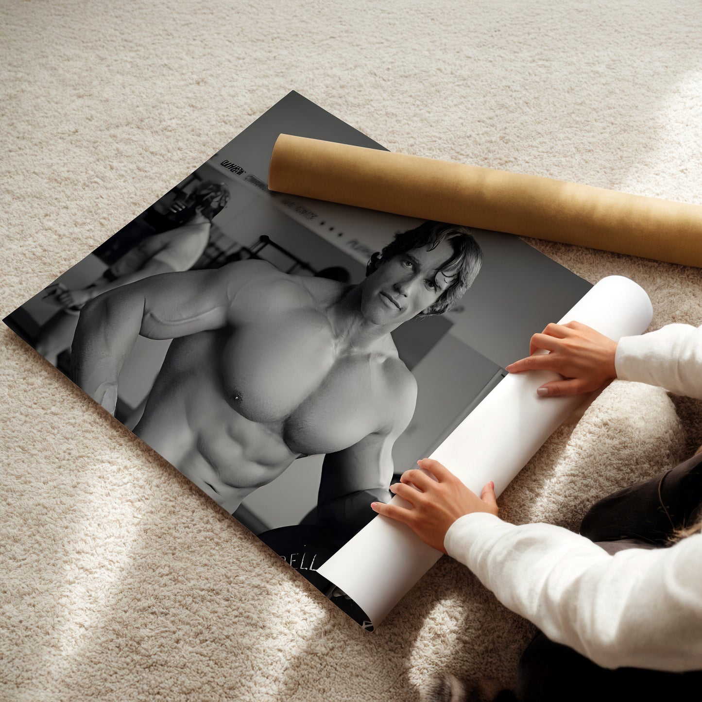 Arnold Schwarzenegger Bodybuilding Gym Wall Art - Vintage Fitness Motivation Poster - Legendary Mr. Olympia Workout Room Decor
