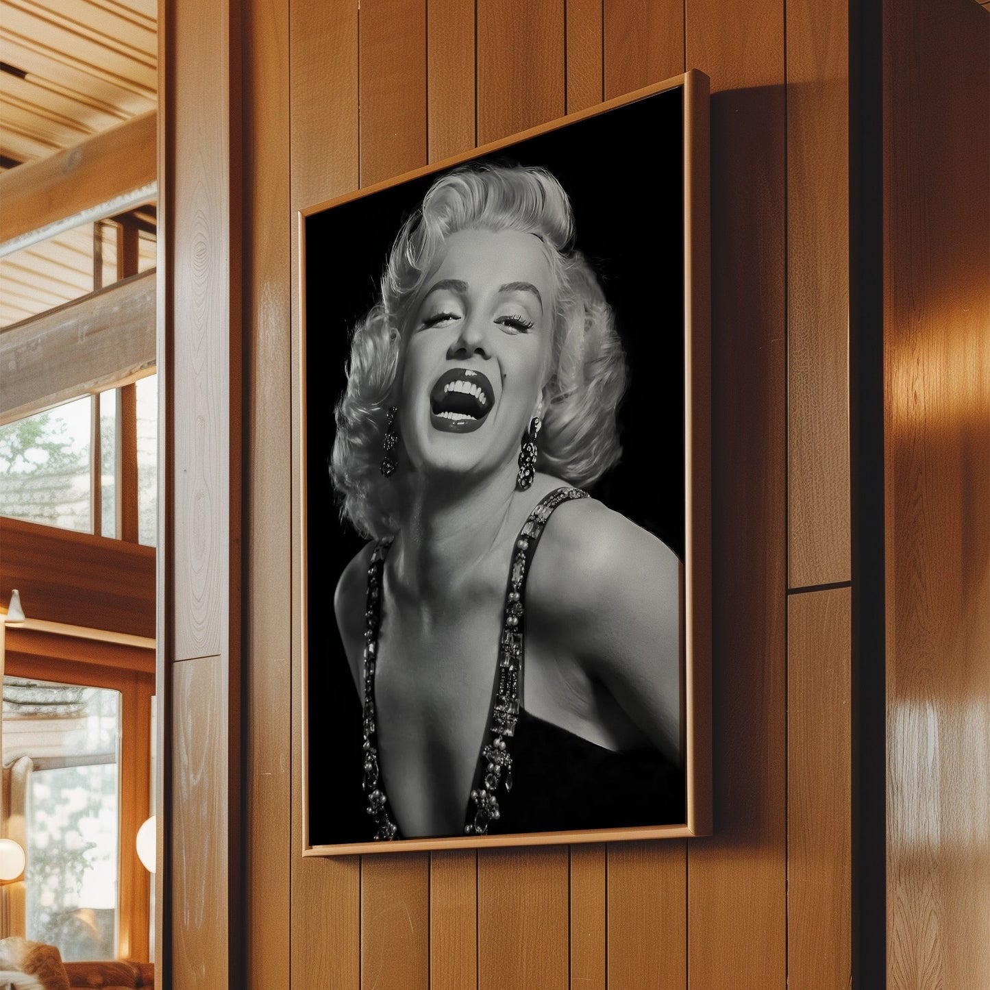 Marilyn Monroe Glamour Shot Canvas Print, Vintage Hollywood Star Wall Art Poster, Timeless Celebrity Glam for Chic Home Decor