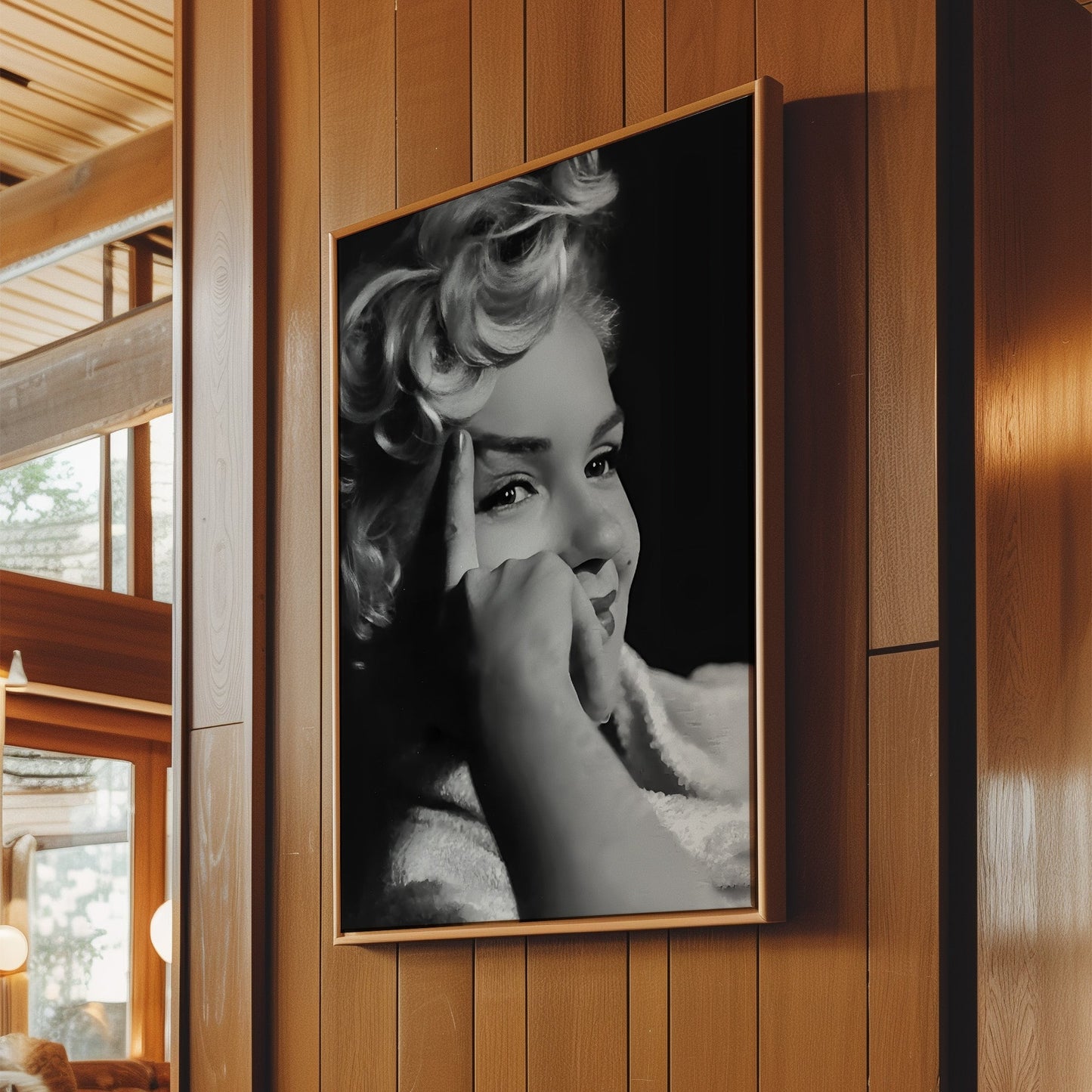 Marilyn Monroe Close Up Canvas Print, Vintage Hollywood Glamour Wall Art, Classic Celebrity Portrait Poster for Timeless Home Decor