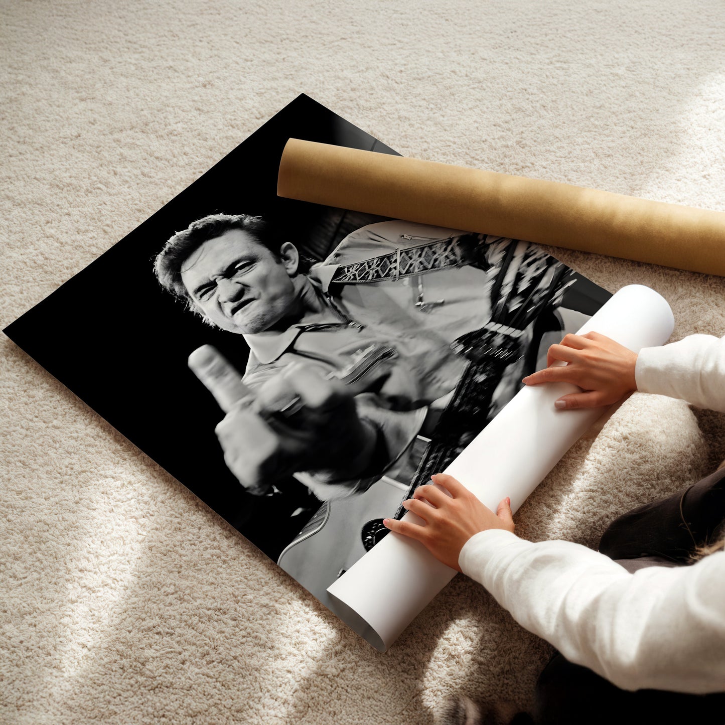 Johnny Cash Middle Finger