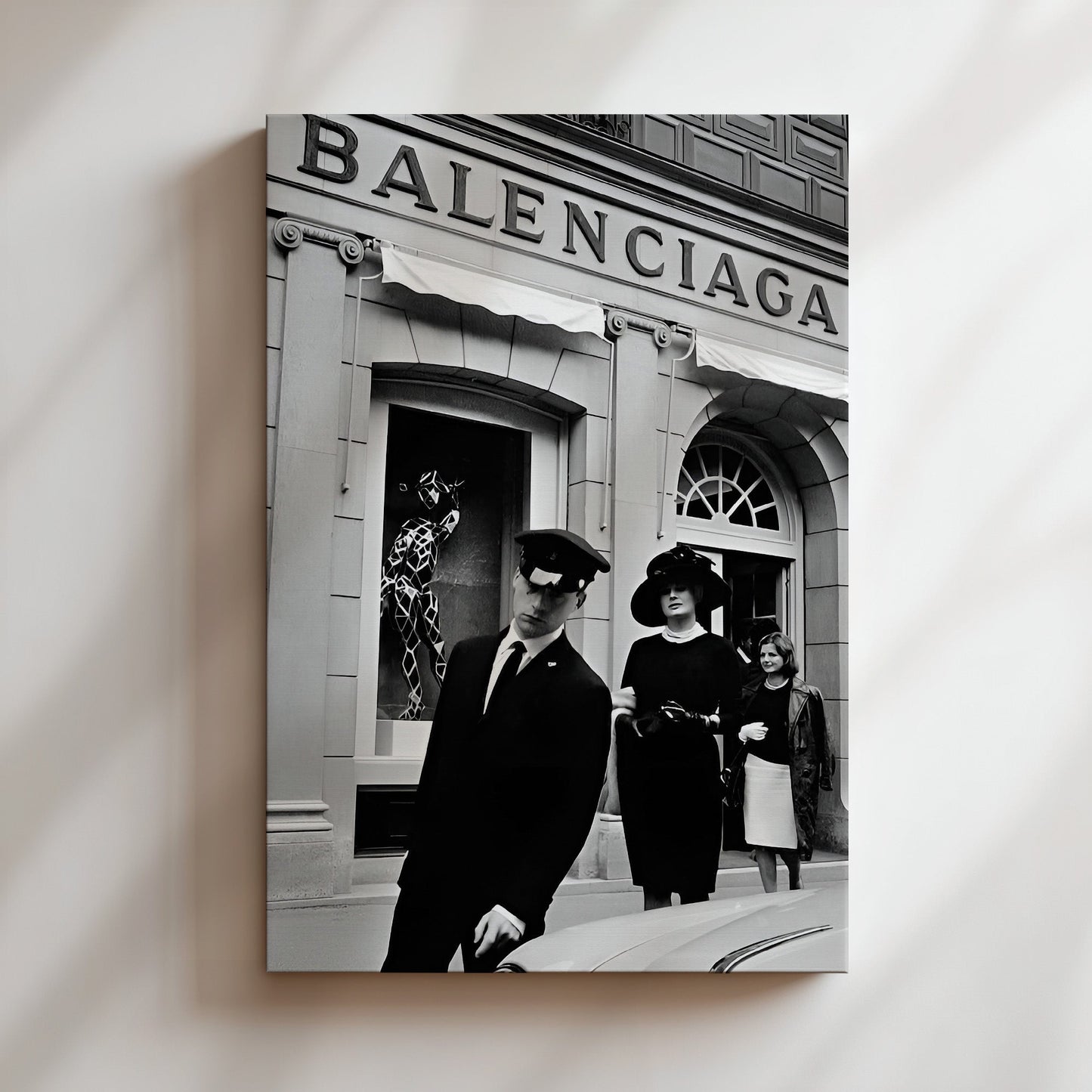 Balenciaga Fashion Wall Art - Designer Poster, Luxury Brand Print, Minimalist Decor, High Fashion Canvas, Chic Typography Sign