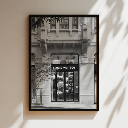 Louis Vuitton Beirut Store Wall Art - Luxury Fashion Poster, Iconic Boutique Print for High-End Closet or Fashion Enthusiast's Space