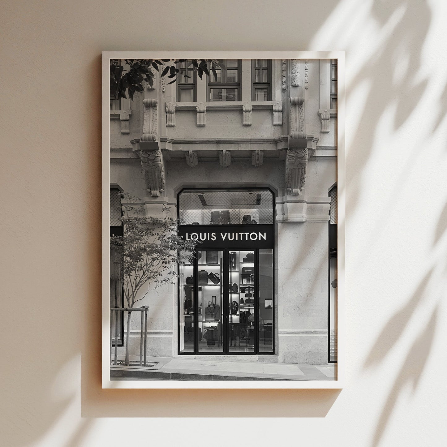 Louis Vuitton Beirut Store Wall Art - Luxury Fashion Poster, Iconic Boutique Print for High-End Closet or Fashion Enthusiast's Space